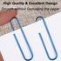 Paper Clips, 2 Inch Large Paper Clips(50mm), Corrosion-resistant Vinyl Coated Paper Clips, Durable and Save-money, Holds up to 30 Sheets Jumbo Pap...