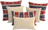 Decorative Large Throw Pillow Covers Red and Blue - 22 x 22 Inches Outdoor Pillows for Patio, Boho Room Decor for Couch, Bohemian Case for Farmhou...