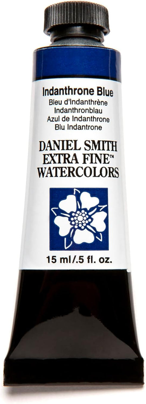 DANIEL SMITH 284600043 Daniel Smith Extra Fine Watercolor 15ml Paint Tube, Indanthrone Blue 0.5 Fl Oz (Pack of 1)...