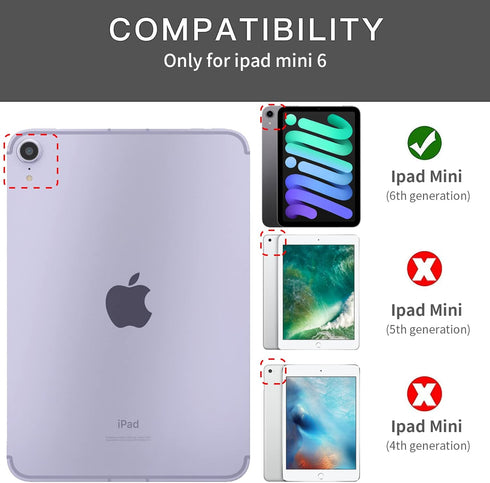 AICase iPad Mini 6 2021 (6th Generation) 8.3 Inch Waterproof, Dustproof, Shockproof Case Cover with 360 Full-Body Protection, with Lanyard...
