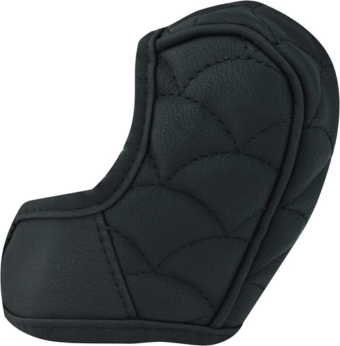 Gear Shift Knob Cover Hook and Loop Style Leather Car Shifter Stick Head Protector Interior Decor Accessories Fit Most Transmissions(Black)...