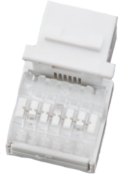 Legrand - OnQ Telephone Keystone Jack RJ25, Male to Male Connector, Universal Keystone Connector for Phone Connections, Rear Mount Snap-In Keyston...