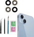 2pcs/Set Rear Back Camera Lens Covers Replacement for iPhone 14/ iPhone 14 Plus Back Rear Glass Lens Covers Replacement with Pre-Installed Adhesiv...