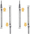 2 Pack 3 in 1 Multi-Function Pen Shape Earbuds Cleaning Kit with Soft Brush Flocking Sponge for Headphones, Charging Case, Computer, Camera and Ph...