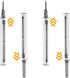2 Pack 3 in 1 Multi-Function Pen Shape Earbuds Cleaning Kit with Soft Brush Flocking Sponge for Headphones, Charging Case, Computer, Camera and Ph...
