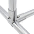 2 Sets of 90 Degree Structural Pipe Connectors, 3-way Metal Connectors, for 3-Way Pipe Clamp end Rail Clamps (for 1" or 25MM or 3/4" OD, Silver)...
