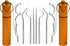 Toothpicks Pocket Set, Dental Floss Picks Kit Reusable, Stainless Steel Teeth Cleaning Tools, Flossers for Adults, Tooth Picker Oral Hygiene Trave...