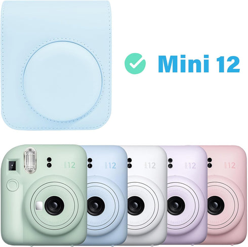 Rieibi Camera Case Compatible with Fuji Instax Mini 12 - Polaroid Instax 12 Carry Case for Fujifilm Instax Mini 12 Instant Camera - Fuji mini 12 B...
