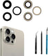 3pcs/Set Rear Camera Lens Replacement for iPhone 15 Pro Back Camera Lens Glass Replacement with Pre-Installed Adhesive + Repair Tool Kit, Anti-Len...