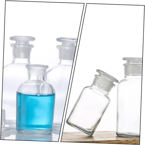 1pc Reagent Bottle 250ml Bottle Wide Mouth Labs Bottle Laboratory Chemical Storage Bottle Autosampler Vials Lip 125ml Bottle Graduated Laboratory ...