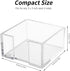 Acrylic Sticky Note Holder, 3 x 3 Crystal Clear Acrylic Notepad Holder Acrylic Sticky Note Dispenser for Dorm Room and Office Desk Organizer...
