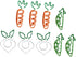 18 Pcs Carrot Paperclip Office Folders File Clips Document Clips The Office Decor Small Paper Clamp Pea Paper Clip Tiny Paper Clips Cute Paperclip...