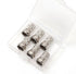 PENTA ANGEL RG6 F-Type Twist-On Coaxial Cable Connector Adapter Plug, 6PCS (Silver)...