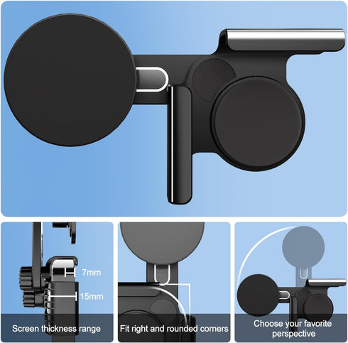 for Tesla Model 3/Y/X/S Phone Mount Holder, Magnetic Phone Mount for All Phones with MagSafe, Model Y/3 Accessories, Phone Holder No Glue Marks fo...
