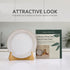 Plate Stands for Display, 8 Inch Plate Holders for Displaying, Bamboo Picture Frame Stand for Tables, Tabletop Easels, Decorative Stand for Platte...