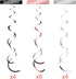 Blulu 70th Birthday Party Decorations, Birthday Rose Gold Hanging Swirls Ceiling Decorations Shiny Foil Swirls for Party Supplies 30 Count...