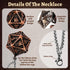 Mini Metal Dice Set with Copper Hollow Octopus D20 Necklace Dice Case DND Gift Tiny Small Dice Set D&D Portable 9PCS Dice Set...