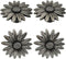Retro Flower Knobs 4 Pcs Unique Single Hole Knob Drawer Cabinet Wardrobe Dressing Table Closet Cupboard Furniture Door Handle Hardware Decoration ...