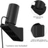 Window Mount for Ring Indoor Cam 2nd Gen and 1st gen, Adhesive Mount (20 Degree Tilted Up/Down/Right/Left) No Drill, Black...