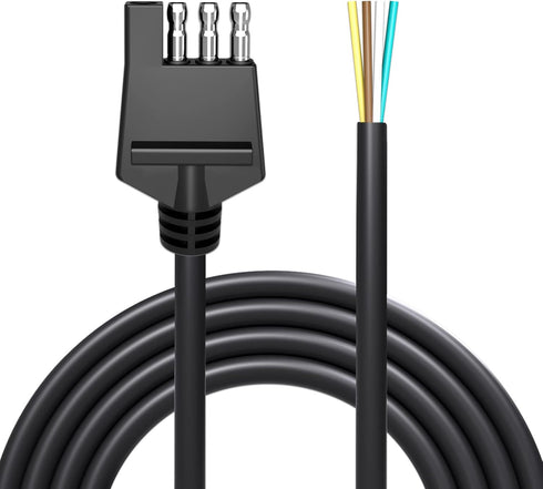 Goupchn 4-Way Trailer Wiring Harness 18AWG 6.56ft 4-Pin Trailer Connector to 4 Flat Trailer Wire Extension Cable...