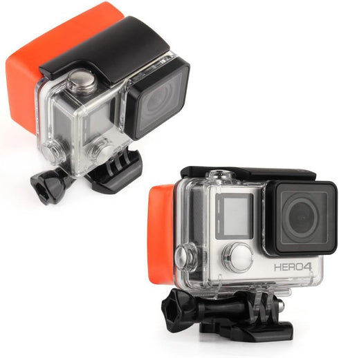 SOONSUN Floaty Backdoor Case Cover with Adhesive Sticker Mount for GoPro Hero 3+ Hero 4 Standard Waterproof Housing Case...