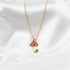 Pack 3 Cute Mushroom Pendant Chain Necklace for Three Best Friends Daughter Gold Dainty Fashion Friendship Christmas Birthday Jewelry BFF Gifts...