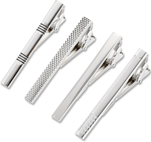 4pcs Tie Clips for Men Tie Clip Tie Bar Tie Bars for Men with gift box...