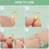 300Pcs Metal Claw Clasp Lobster Claw Clips Golden Swivel Lanyards Trigger Snap Alloy Mini Link Bulk Clip Findings for Jewelry Making Clasp DIY Bra...