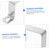 4pcs Square Tube Buckle U Clamps Square Tube Connector Square Tube Clamps Square Clamps U Clips Snap Machine U Brackets for Mounting Cable Clamp 3...