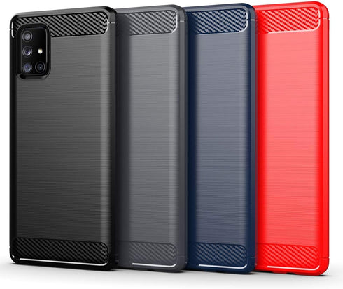 Osophter Cellular Phone Case-Samsung Galaxy A71 5G UW, Protective Mobile Phone Cover for Samsung, Shock Absorbing TPU, Scratch Resistant, 4 Textur...