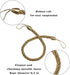 BEL AVENIR Curtain Ropes Tiebacks Tie-Backs, Curtain Handmade Holdbacks with 2 Metal Screw Hooks - Golden 2 Pack...