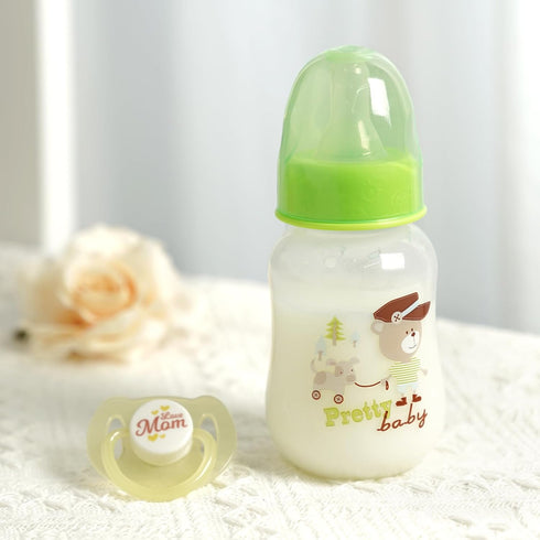 JIZHI 4 Pieces Reborn Baby Doll Accessories, 2 Baby Doll Bottles and 2 Magnetic Pacifier, Baby Doll Pacifier Feeding Bottle Set for Reborn Dolls, ...