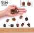 FASHEWELRY 24Pcs Natural Irregular Tiger Eye Pendants Healing Crystal Chakra Nugget Tumbled Gemstone Charms 15-35x10-20mm for Jewerlry Craft Makin...