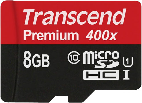Transcend 8GB MicroSDXC/SDHC Class 10 UHS-I (Premium) Memory Card...