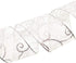 Morex Ribbon 7416.60/50-701 Swirl 2.5" X 50 YD Nylon Sheer Wired Glitter Ribbon, White/Silver, Holiday Ribbons for Crafts and Christmas Decoration...