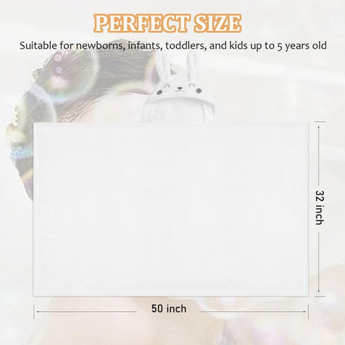 Baby Towels with Hood, Baby Stuff Absorbent Toddler Bath Towel, Soft Bath Towel for Babie, Toddler, Infant - (Rabbit, 50 x 32 Inch)...
