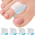 5 STARS UNITED Big Toe Spacers for Men & Women – 4 Gel Separators for Overlapping & Curled Toes, Bunions, Alignment - Diabetic Foot Care, Silicone...