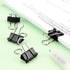 ZZTX Black Binder Clips Paper Clamps Clips Small Size, 0.75 Inches, 36 Pack...