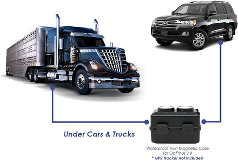 Waterproof Twin Magnetic Case - for Optimus 3.0 GPS Tracker - Tracker not Included...