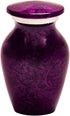 Purple Mist Keepsake Cremation Urn for Ashes, Aluminum, Purple Urn, Keepsake Sized Cremation Urn, 3 Inches High...