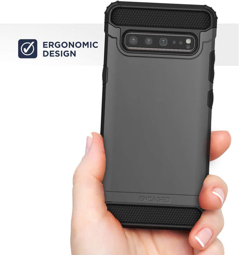 Heavy Duty Galaxy S10 5G Case (Scorpio Armor) Military Grade Rugged Protective Cover for Samsung S10 5G (Black)...