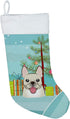 Caroline's Treasures BB1610CS Christmas Tree and French Bulldog Christmas Stocking Fireplace Hanging Stockings Christmas Season Party Decor Family...