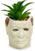 Horror Movie Planters Scary Head Plant Pots Small Face Flower Succulent Pots Vase with Drainage Hole for Indoor Outdoor Home Halloween Décor, Resi...