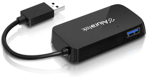 Aluratek 4-Port USB 3.1 SuperSpeed Hub with Attached Cable (AUH2304F)...