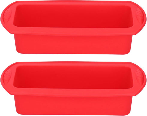 2Pcs Silicone Bread Tools 2lb Cake Pan Rectangle Loaf Pan Baking Tool Nonstick Bakeware Accessories for Home Kitchen Bakery...