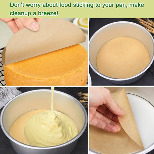 BOYAN Parchment Paper Rounds, Set of 220, Non Stick 9 Inch Parchment Paper for Baking, Pre-cut Cake Pan Parchment Paper Sheet for Round Cake Pan, ...