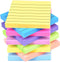 9 Pack Lined Sticky Notes 3”x3” Bright Colors Self-Stick Note Pads with Line, 9 Colors Bulk Sticky Memo Pad for School, Office, Meeting...