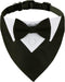 ADOGGYGO Formal Dog Tuxedo Wedding Dog Bandana Collar Dog Collar with Bow Tie Adjustable Dog Bowtie Collar Bandana for Small Medium Large Dog Pet ...