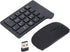 Wireless Numeric Keypad,2.4G Numeric Keypad & Mouse Combo,Mini 18 Keys Number Pad,Financial Accounting Numeric Keypad with Wireless Mouse for Lapt...