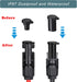 Solar Connector Caps, IP67 Solar Panel Connector Cap Weather Resistant Dust Male and Female Cap for MC-4 Solar Connectors (5 Pairs)...